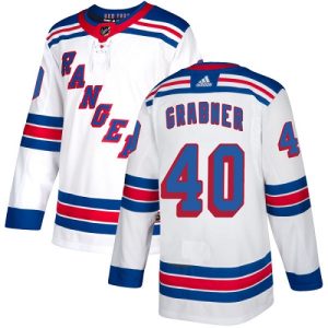 Herren New York Rangers Eishockey Trikot Michael Grabner #40 Authentic Weiß Auswärts